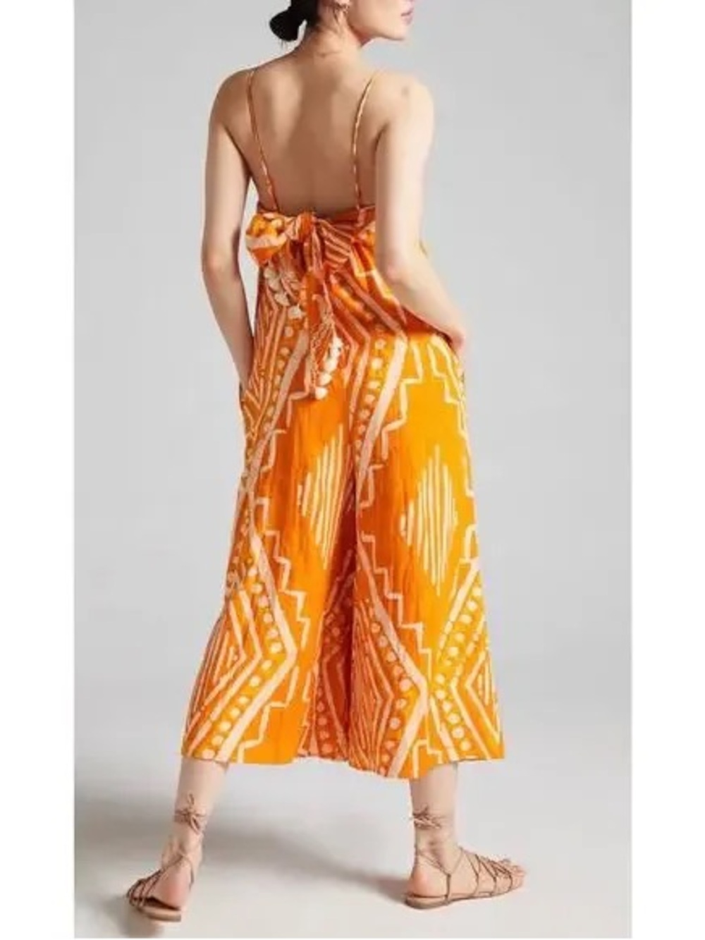 Anthropologie Pleated Wide Leg Jumpsuit Size 6